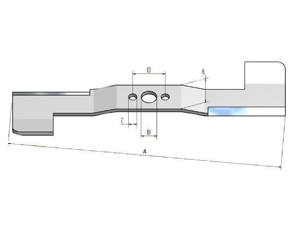 Klinge - MTD - LängeOE - 7420826: Rasenmähermesser sortiert.